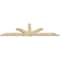 Ekena Millwork Kennewick Rough Sawn Timber Gable Bracket, Douglas Fir, 108"W x 31 1/2"H x 2"D x 6"F, 7/12 Pitch GBW108X31X0206KEN00RDF - alternate 4